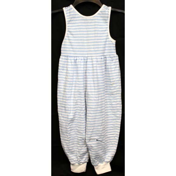 VTG Kelly's Kids Blue Striped Jumper 3T Spring Easter Lamb Sleeveless - Picture 4 of 7